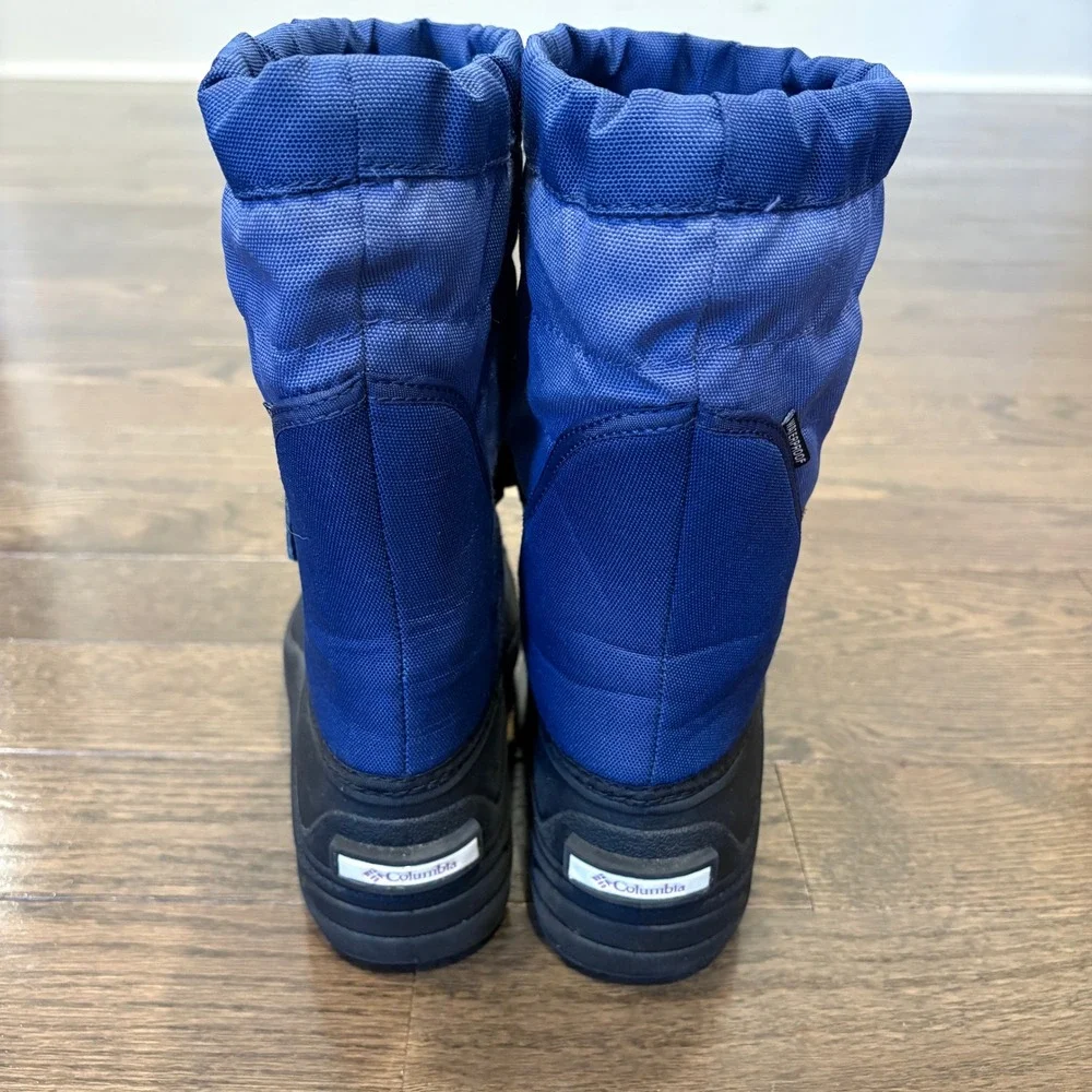 Columbia Powderbug Snow Boots Kids‎ Youth Size 4 Blue Waterproof